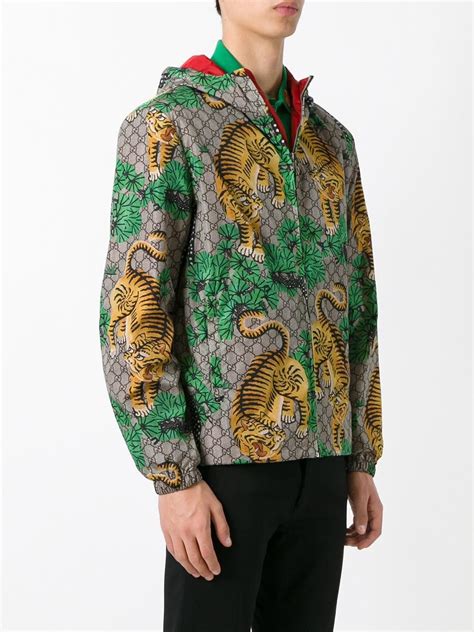 gucci rain jacket tiger|Gucci belt with tiger.